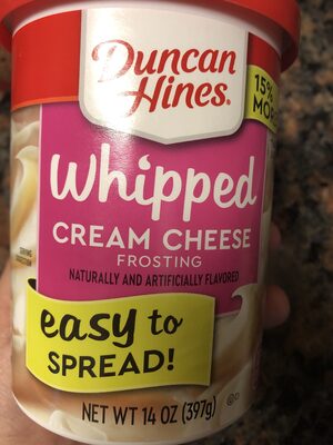 Duncan hines, whipped frosting, cream cheese - 0644209405985