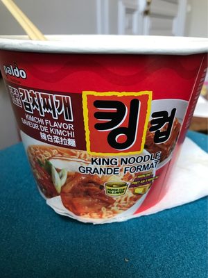 Paldo Kimchi Flavor King Noodle, 110 GM - 0648436100385