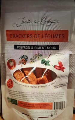 Crackers légumes poivron et piment - 0650414126270