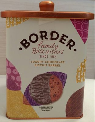 Border Luxury chocolate biscuit barrel - 0652655000814
