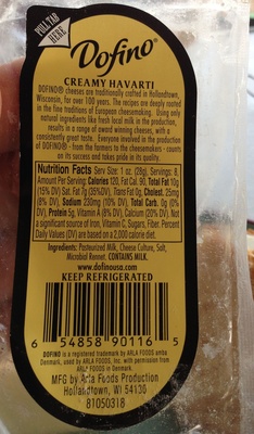 Havarti cheese - 0654858901165