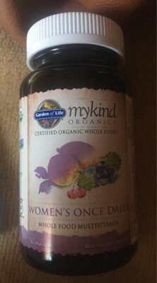 Garden of Life mykind Organics Womens Once Daily 60 Vegan Tablets - 0658010117760