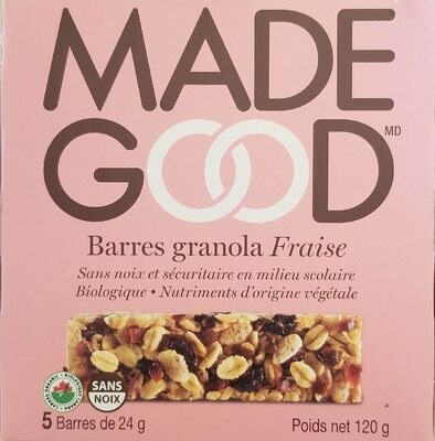 Barres granola fraise - 0687456213170