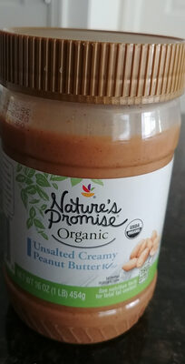 Organic Unsalted Creamy Peanut Butter - 0688267036460
