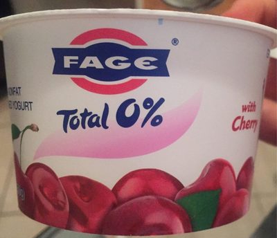 Fage, nonfat yogurt, greek, strained, with cherry - 0689544081531