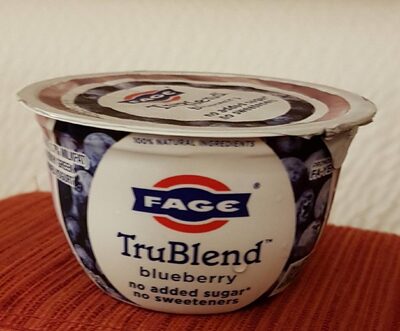Blueberry trublend greek strained yogurt - 0689544082354
