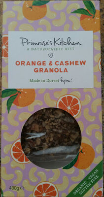 GRANOLA ANACARDOS Y NARANJA 400GR BIO - PRIMROSE'S KITCHEN - 0700461703631