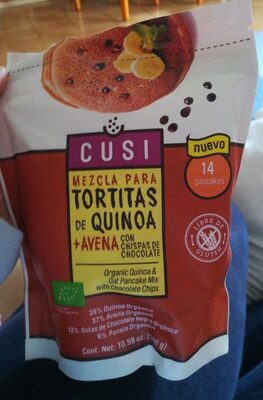 Mezcla para tortitas de quinoa + avena con chispas de chocolate - 0707273545060