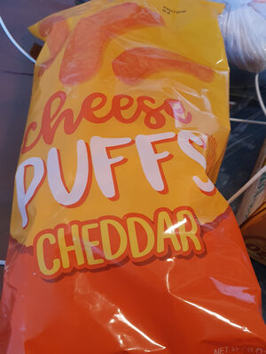 Cheddar cheese puffs corn snack, cheddar, cheese - 0719283984906