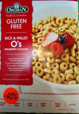 Rice & Millet O's Wildberry flavour - 0720516022241