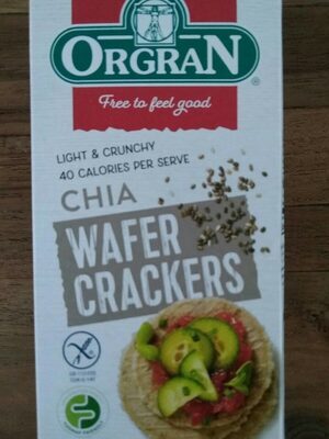 Orgran chia wafer crackers - 0720516023309