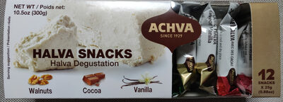 Halva snacks, noix, chocolat et vanille - 0721983100029