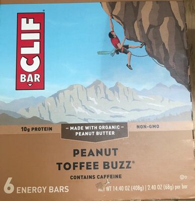 Peanut toffee buzz energy bars, peanut toffee buzz - 0722252166029