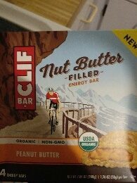 Peanut butter organic nut butter filled energy bars, peanut butter - 0722252368836