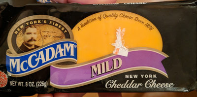 Mccadam, New York Cheddar Cheese, Mild - 0727766001569