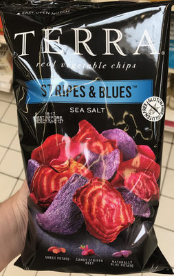 Stripes and blues sea salt chips - 0728229130444