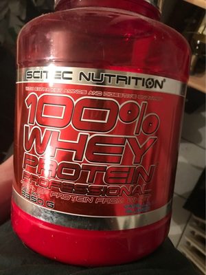 100% Whey Professional 2.3 KG Scitec (vanille - 2,350 KG) - 0728633109654