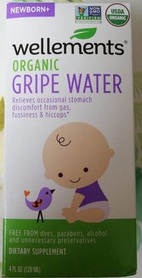 Wellements Gripe Water For Colic - 4 Fl Oz - 0729609019656