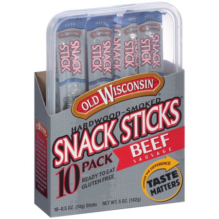 Beef Sausage Hardwood-Smoked Snack Sticks, Beef Sausage - 073170731302