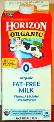 Organic fat-free milk - 0742365264054