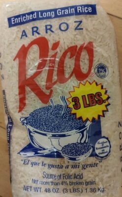 Enriched long grain rice - 0743709000819