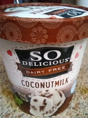 Dairy free mint chip coconutmilk non-dairy frozen dessert - 0744473470556