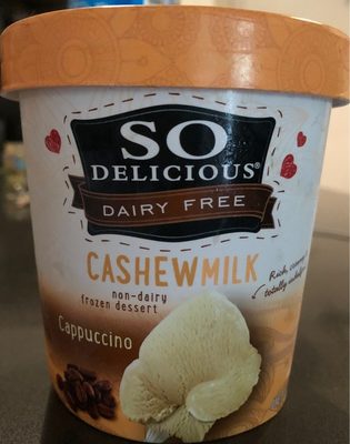 Cappuccino cashew milk non-dairy frozen dessert, cappuccino - 0744473476237