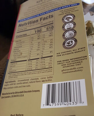 92% cacao moonlight mystique intense dark chocolate - 0747599404337