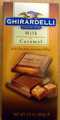 Caramel milk chocolate, caramel - 0747599607646