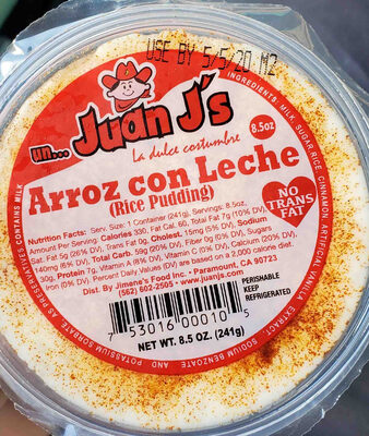 Arroz con leche rice pudding - 0753016000105