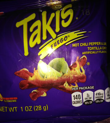 Barcel, takis, tortilla chips, fuego - 0757528005047