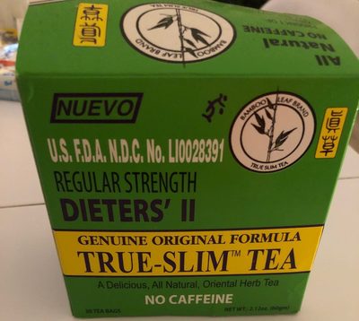 Bamboo Leaf True Slim Tea Regular Strength - 0757685200187