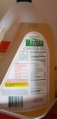 100% Pure Canola Oil - 0761720980781