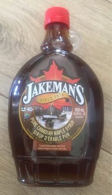 Jakeman's 100% Pure Maple Syrup In Kent Glass Bottle, 500ML - 0770451002068