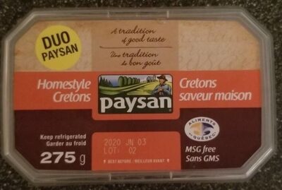 Cretons saveur maison - 0775225552237