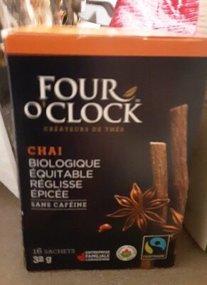 Chai biologique  équitable  réglisse  épicé - 0779192402434