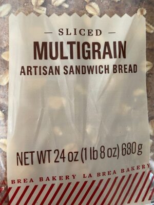 Sliced multigrain artisan sandwichbread - 0781421529010