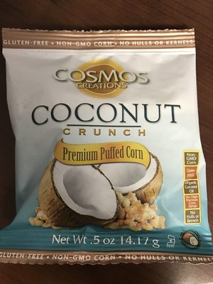 Cosmos Creations Coconut Crunch Premium Puffed Corn - 0851710001968