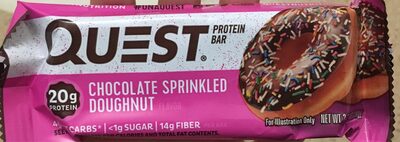 Quest - Bar Chocolate Sprkld Dghnut - Case Of 12 - 2.12 Oz - 0888849008650