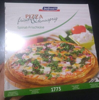 Pizza de espinacas y queso frescos - 0978469017733