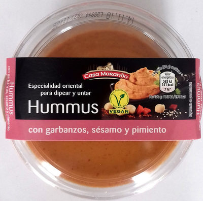 Hummus con garbanzos, sésamo y pimiento - 2000000082210