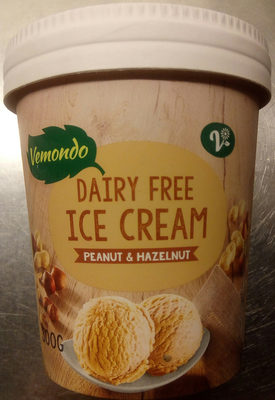 Dairy Free Ice Cream Peanut and Hazelnut