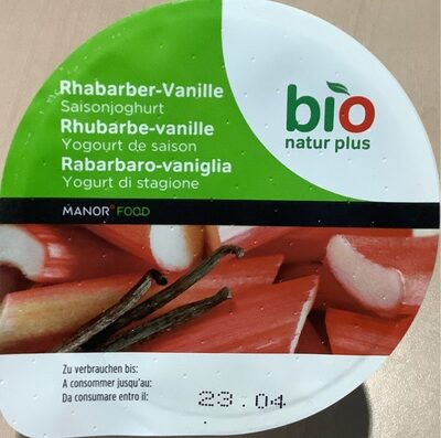 Rhubarbe-vanille, de saison, bio