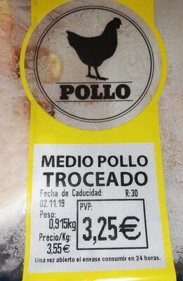 Medio Pollo Troceado - 2302779003250