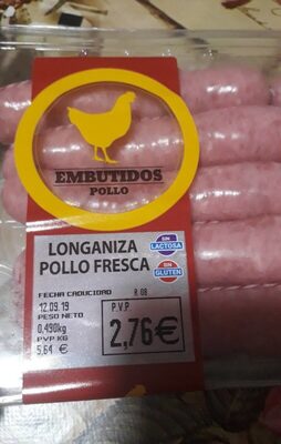 Longaniza pollo fresca - 2302862002764