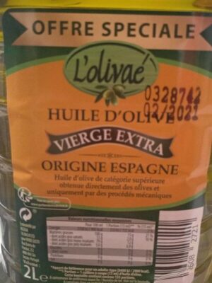 Huile d'olive vierge extra - 26082721