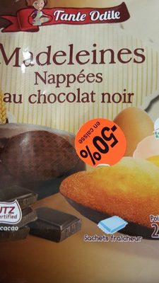 Madeleines nappées au chocolat noir - 26967868