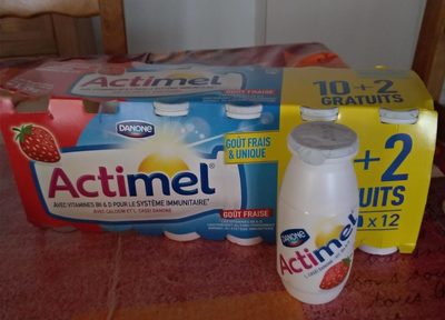 Product Yaourt Actimel Fraise A Boire