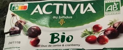 Activia Bio Duo de Cerise & Cranberry - 3033491409486