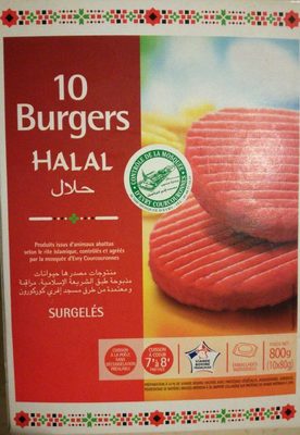 10 Burgers Halal Surgelés - 3039050163998